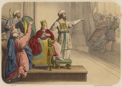 ジョアスはキングを宣言します 作： Jean Baptiste Auguste Leloir