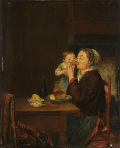 母と子、1794 作： Jean Baptiste Bernard Coclers