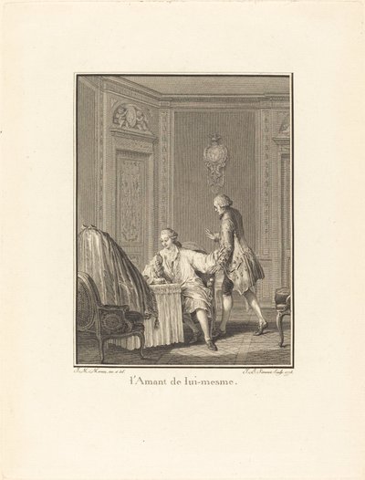 自分の恋人 作： Jean Baptiste Blaise Simonet after Jean Michel Moreau