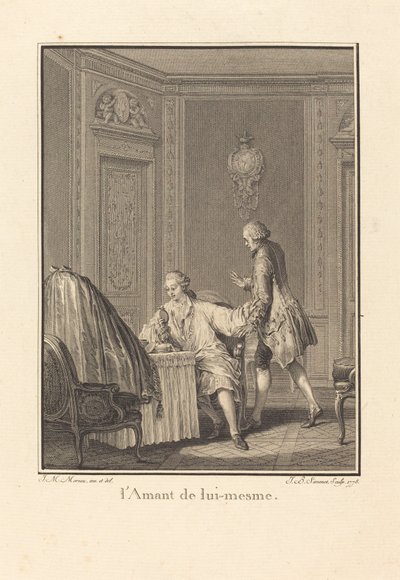 自分の恋人 作： Jean Baptiste Blaise Simonet after Jean Michel Moreau