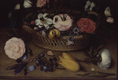 花の入ったバスケット 作： Jean Baptiste Bosschaert