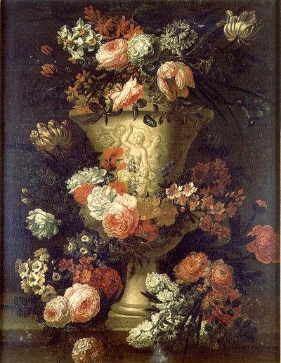 チューリップ、シャクヤクなどの花 作： Jean Baptiste Bosschaert