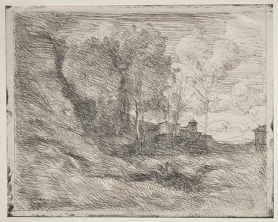 オスティアのお土産 作： Jean Baptiste Camille Corot