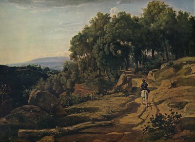 ヴォルテッラ付近の眺め、1838 作： Jean Baptiste Camille Corot