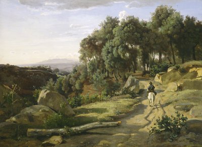 ヴォルテラ近くの景色 作： Jean Baptiste Camille Corot