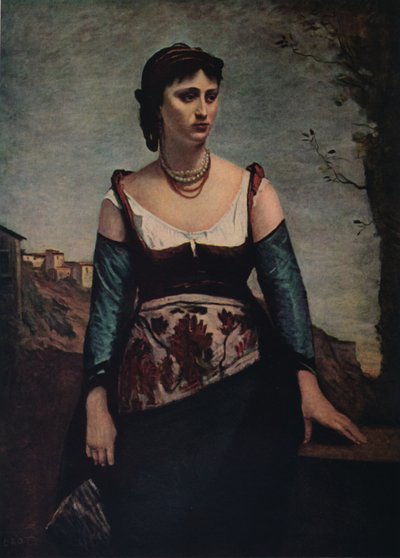 アゴスティーナ、1866 作： Jean Baptiste Camille Corot