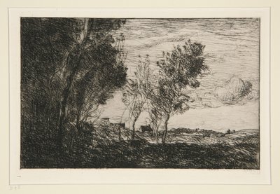 Dans les Dunes: お土産 du bois de la Haye (砂丘で: ハーグの森の記憶) 作： Jean Baptiste Camille Corot