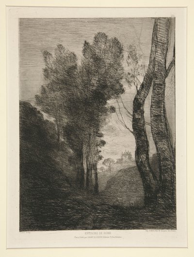 Environs de Rome (ローマ近郊) 作： Jean Baptiste Camille Corot