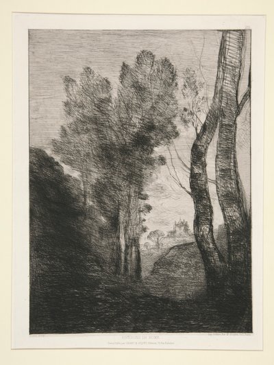 Environs de Rome (ローマ近郊) 作： Jean Baptiste Camille Corot