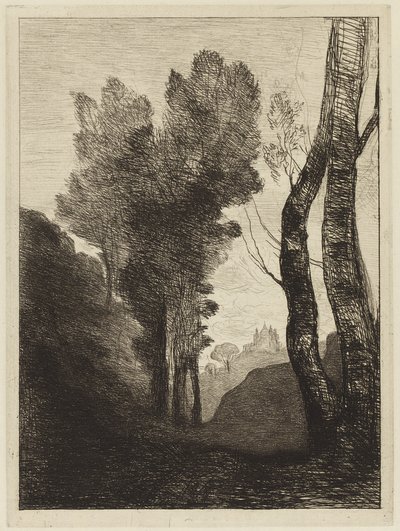 ローマ周辺 作： Jean Baptiste Camille Corot