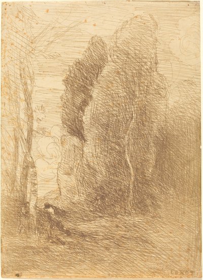 Hide-and-Seek Cache-cache, 1858年。 作： Jean Baptiste Camille Corot