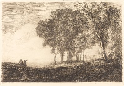 イタリアの風景 作： Jean Baptiste Camille Corot