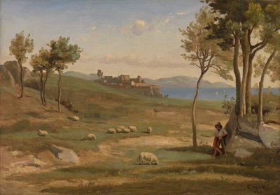 イタリアの風景 作： Jean Baptiste Camille Corot