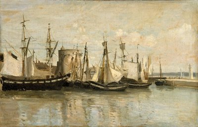 ラロシェル。接地ポートへの入り口 作： Jean Baptiste Camille Corot