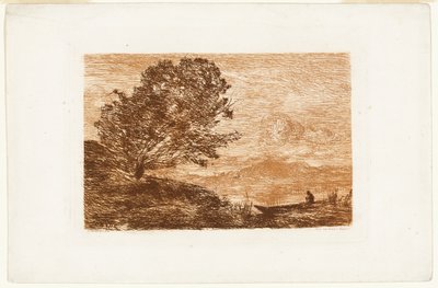 チロルの湖 作： Jean Baptiste Camille Corot