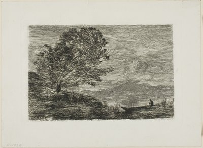 チロルの湖 作： Jean Baptiste Camille Corot