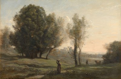 風景。 1872年頃 作： Jean Baptiste Camille Corot