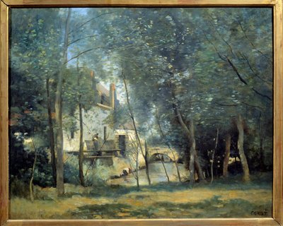 サン＝ニコラ＝レ＝アラスの製粉所 カミーユ・コロー（1796-1875）の絵画 1874年 日 0,65x0,81 m パリ、オルセー美術館 作： Jean Baptiste Camille Corot