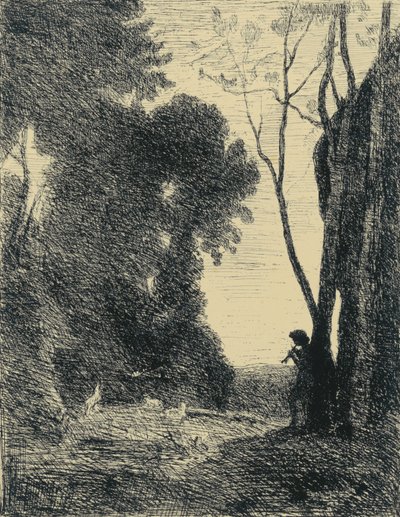 プチ・ベルジェ, 2em Planche 作： Jean Baptiste Camille Corot
