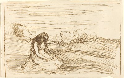 瞑想するマグダラのマリア Madeleine en meditation, 1858年。 作： Jean Baptiste Camille Corot