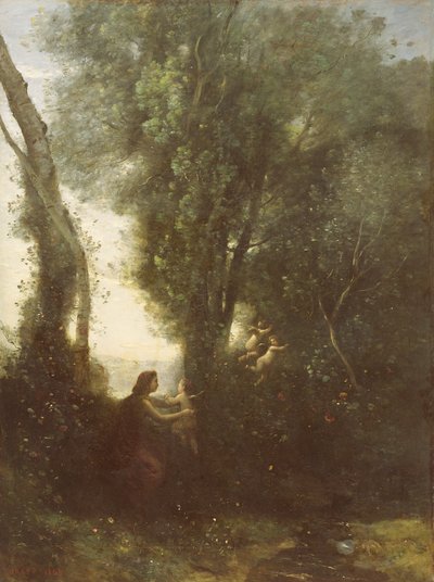 朝、1865 作： Jean Baptiste Camille Corot