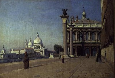 ベニスの朝 作： Jean Baptiste Camille Corot