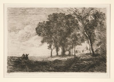 の風景 作： Jean Baptiste Camille Corot