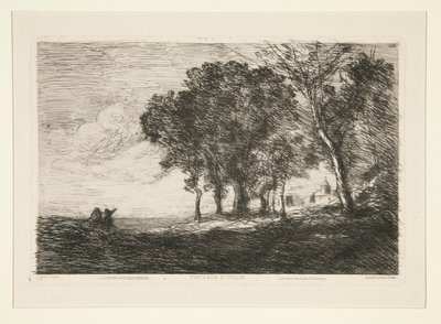 の風景 作： Jean Baptiste Camille Corot