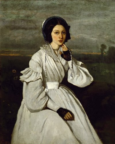クレアセネゴンの肖像 作： Jean Baptiste Camille Corot