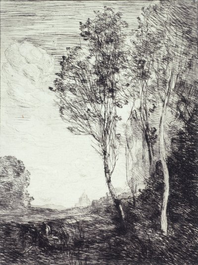 イタリアのお土産 作： Jean Baptiste Camille Corot
