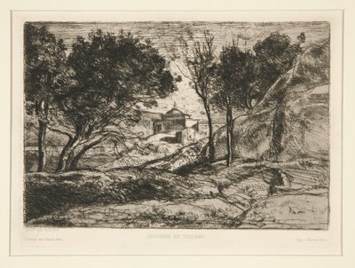 Souvenir de Toscane (トスカーナの記憶) 作： Jean Baptiste Camille Corot