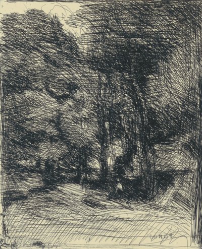 バス・ブローの想い出 作： Jean Baptiste Camille Corot