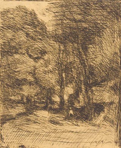 Bas-Breau の記念品 Ba​​s-Breau の記念品、1858 年。 作： Jean Baptiste Camille Corot