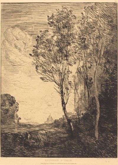 イタリアのお土産 作： Jean Baptiste Camille Corot