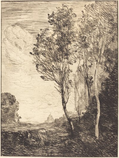 イタリアのお土産 イタリアのお土産、1866年。 作： Jean Baptiste Camille Corot