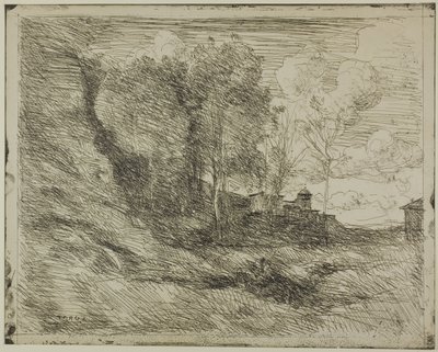 オスティアのお土産 作： Jean Baptiste Camille Corot