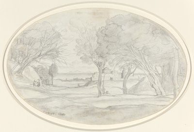 Souvenir of Tuscany, 1844年。 作： Jean Baptiste Camille Corot