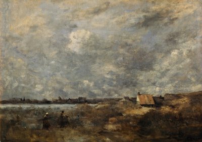 荒れた天気。 Pas de Calais、c。 1870 作： Jean Baptiste Camille Corot