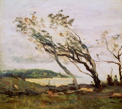 チャンネルの嵐の日 作： Jean Baptiste Camille Corot