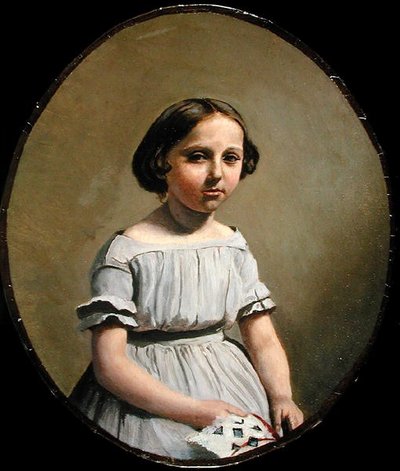 エドゥアール・ドラランの長女（ド・グラエ夫人） 1845-50年頃 （油彩・キャンバス） 作： Jean Baptiste Camille Corot
