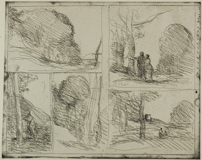 ペリクレスの園 作： Jean Baptiste Camille Corot