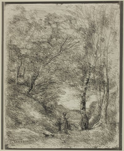 ホレスの庭園 作： Jean Baptiste Camille Corot