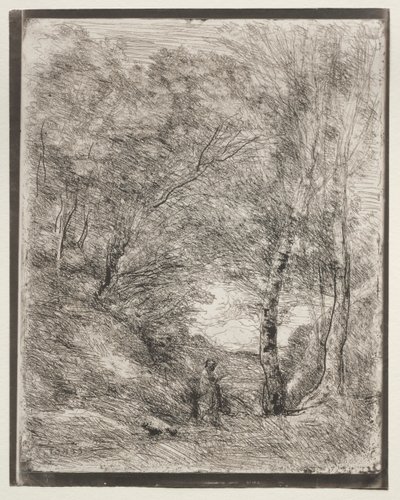ホレスの庭園 作： Jean Baptiste Camille Corot