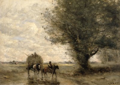 ヘイカート、c。 1860 作： Jean Baptiste Camille Corot