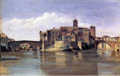 サン・バルトロメオの島 作： Jean Baptiste Camille Corot