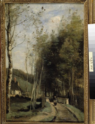 リトル・ブリッジ」（油彩・キャンバス 作： Jean Baptiste Camille Corot