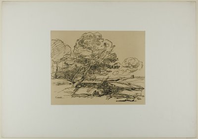 孤独な塔 作： Jean Baptiste Camille Corot