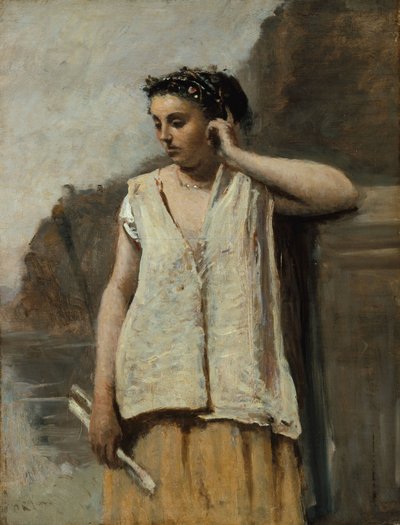 ミューズ：歴史、1865年頃 作： Jean Baptiste Camille Corot