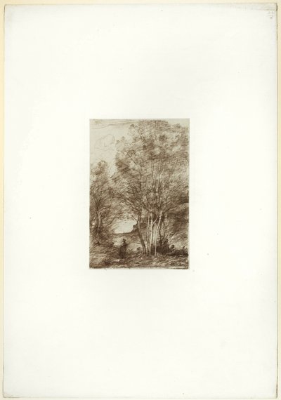 哲学者の隠れ家 作： Jean Baptiste Camille Corot