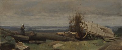 ラボースの平野、1840〜5年頃 作： Jean Baptiste Camille Corot